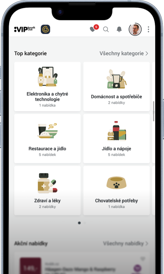 Kategorie nabídek